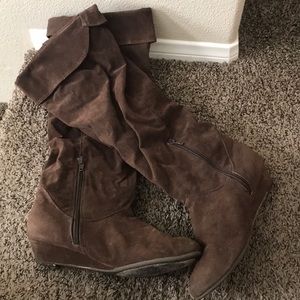 Brown Knee High Boots